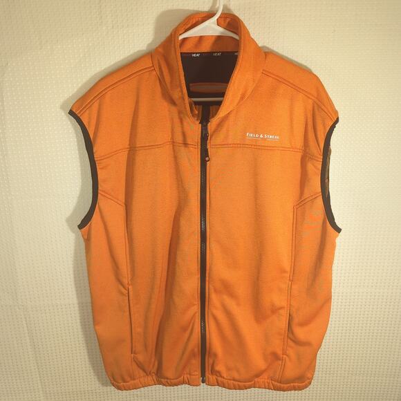 Field & Stream SmartHeat Vest Mens M Orange Hunting Outdoor Insulated Zip - Picture 1 of 3
